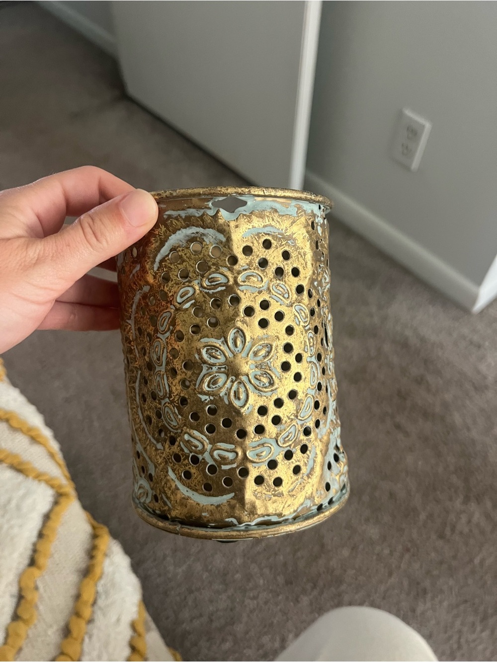 Gold Candle Holder